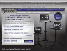 Tablet Screenshot of laptoptripods.com